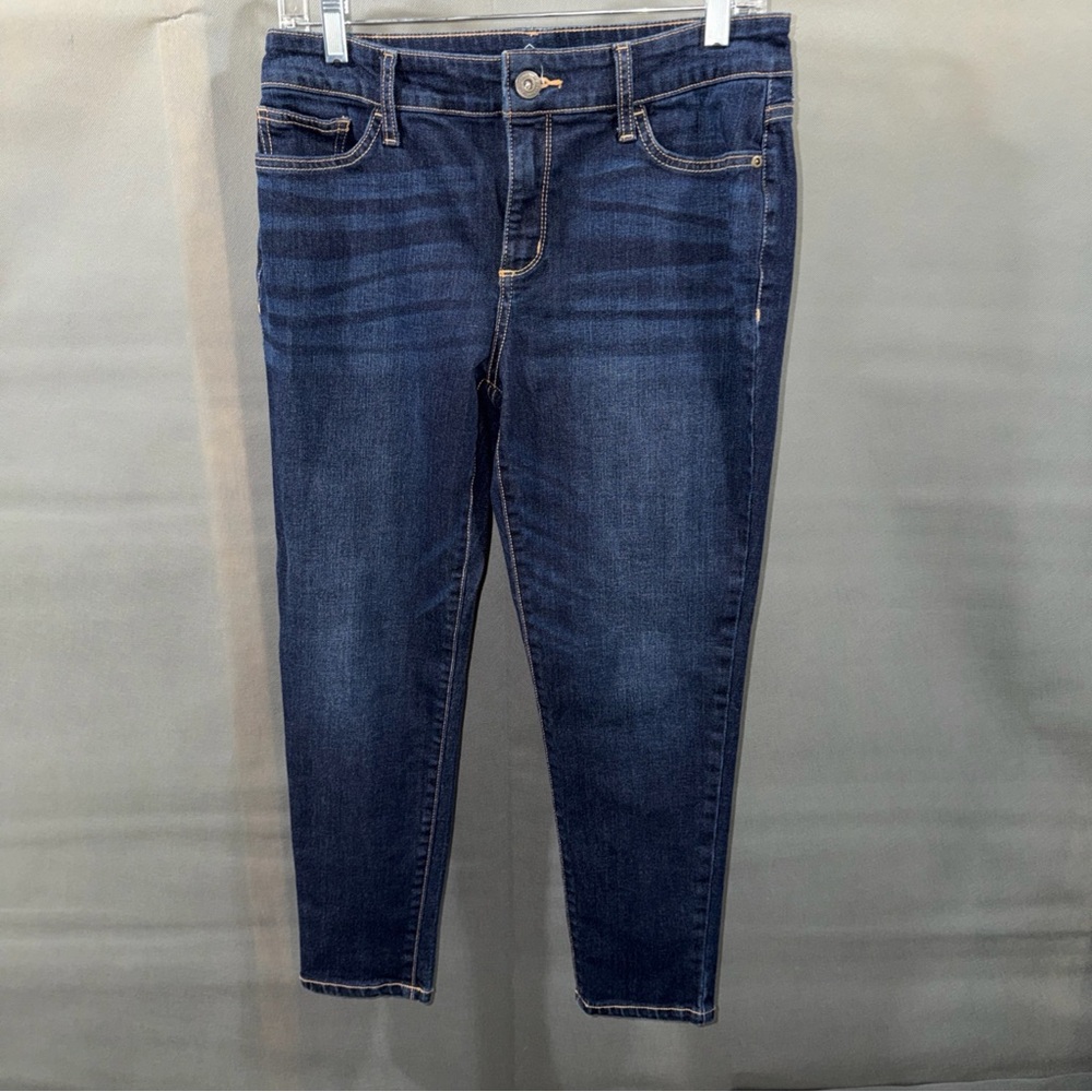 St. John's Bay Womens Size 8PS Skinny Leg Denim Blue Jeans